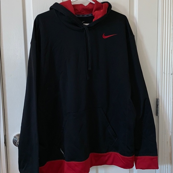 Nike Other - Nike red and black thermafit hoodie